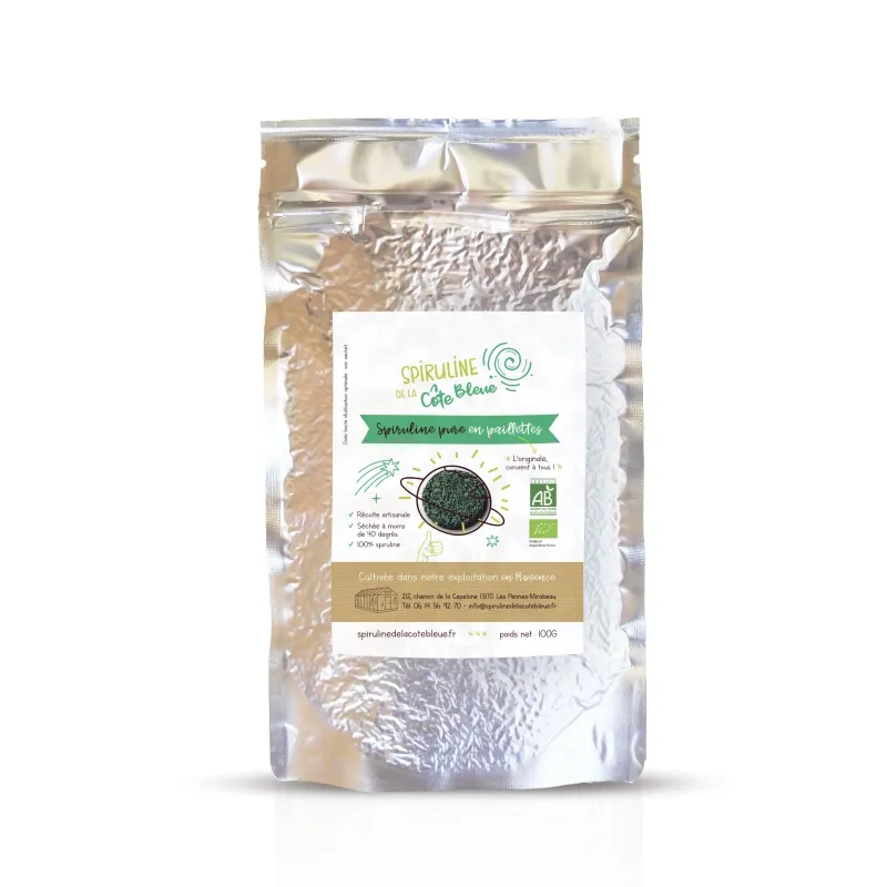 La spiruline bio en paillette au meilleur prix