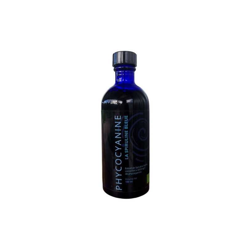 Phycocyanine Liquide 6000mg/L La spiruline bleue en flacon de 100 ml