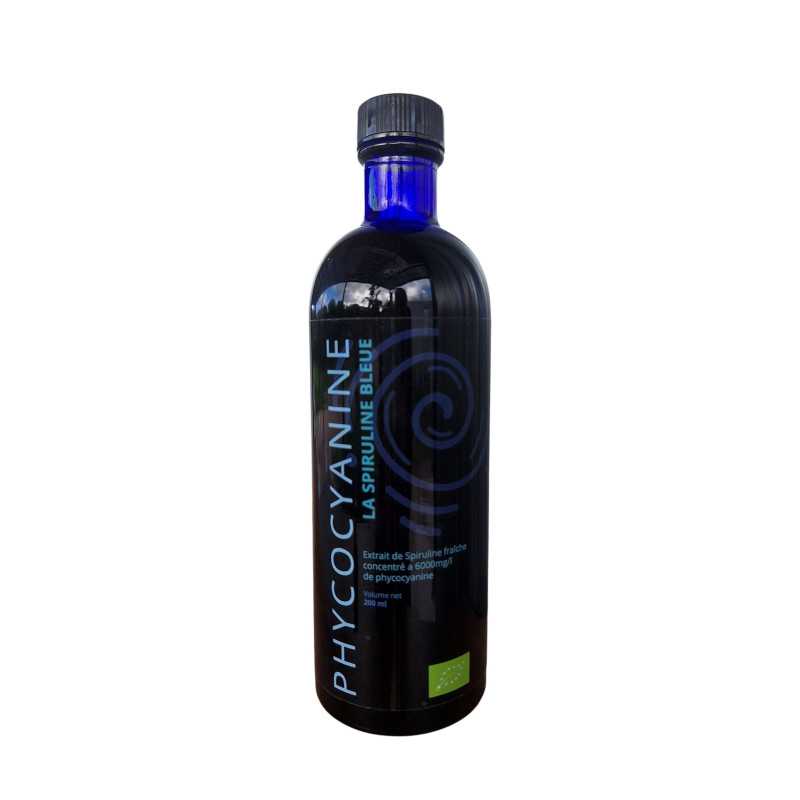 Phycocyanine Liquide 6000mg/L La spiruline bleue en flacon de 100 ml