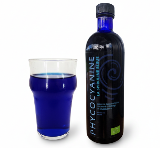 La Spiruline bleue: découvrez la phycocyanine liquide bio